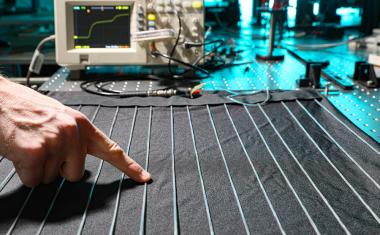 Smart textile fibers measure wearer’s health
