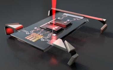 Laser jolts microscopic robots into motion