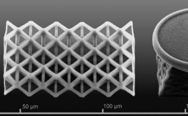 纳米尺度的晶格从3D打印机流出