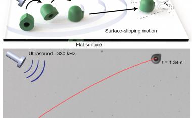 Acoustically driven microrobot outshines natural microswimmers