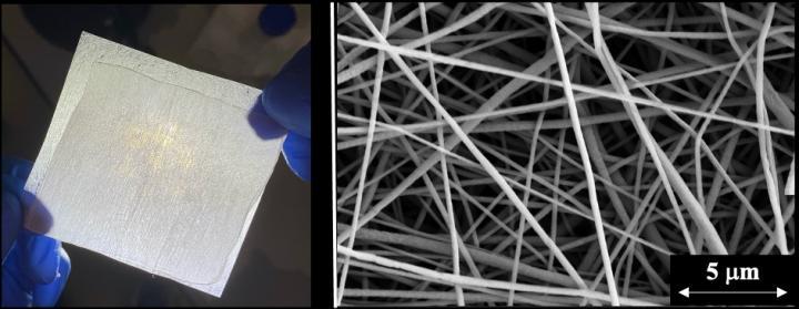 左图:纳米纤维过滤器，可捕获99.9%的冠状病毒气溶胶;右:…