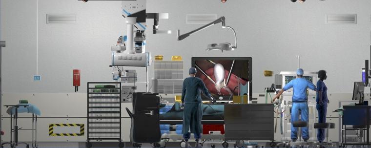 全景的虚拟手术室培训腹腔镜…