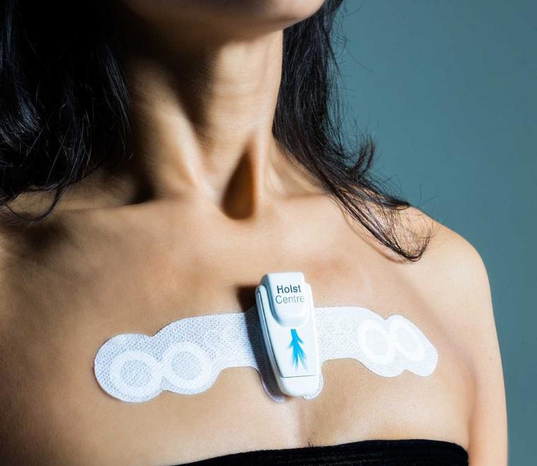 可穿戴式心脏监测器，就是研究中使用的那种。